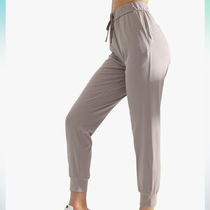 AJISAI Women's Joggers Pants Drawstring Pockets Lounge Wear Size Small Cloud